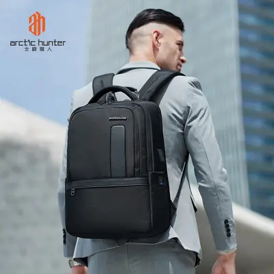 Hochwertige Business-Rucksack für Herren mit Erweiterungsfunktion, großer Kapazität für Geschäftsreisen, Laptop-Rucksack, multifunktional