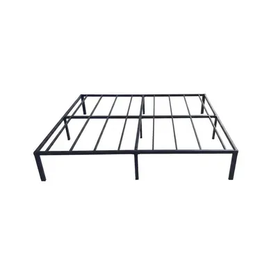 Durable Single Metal Platform Bed Frame, Folding Apartment Bed