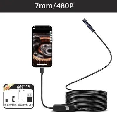 Su geçirmez telefon endoskop, HD, oto karbon ve AC borularına - 7