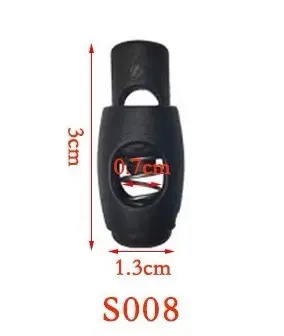 Spring Buckle Cord Lock, Press-Adjustable Drawstring Cord Lock, Pig Nose Buckle - 11