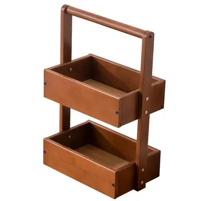 Solid wood cosmetic and jewelry storage shelf with perfume stand