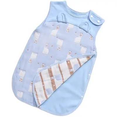 Gesteppter Baumwoll-Babyschlafsack für alle Jahreszeiten, Anti-Strampel