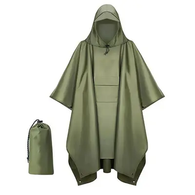 3-in-1 Regenponcho, leicht, Outdoor-Cape - 8