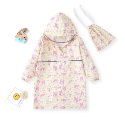 High-quality children's raincoat in one piece, long, waterproof, windproof and snowproof poncho with school bag for boys and girls and small children - 11