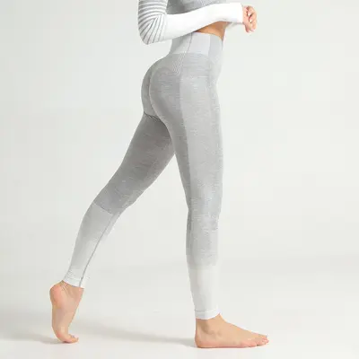 Seamless Gradient Yoga Pants, High Waist, Multicolor, Tight Fit - 7