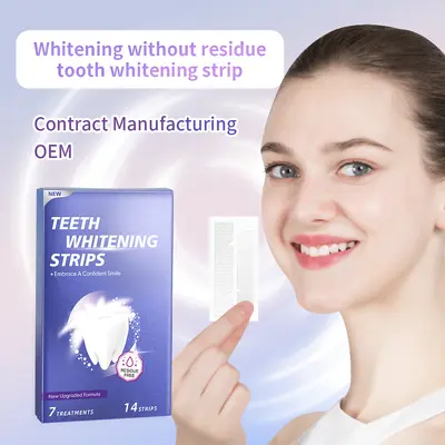 Teeth Whitening Strips, Removes Yellow and Smoke Stains, No Residue - 3
