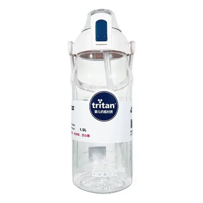 Tritan Outdoor-Sport-Wasserflasche großer Kapazität 2000ml Trinkflasche mit Pipette einfaches elegantes Design tragbare Flasche