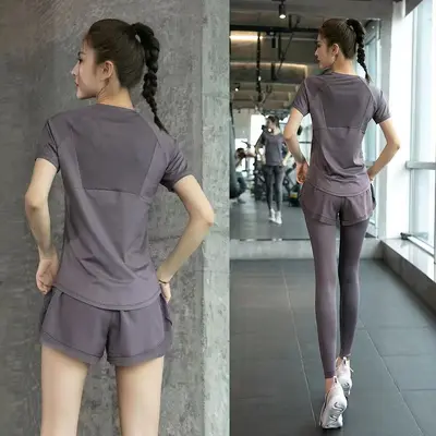 Women's Running and Yoga Outfit, Elastic, Breathable, Quick-Drying - 2