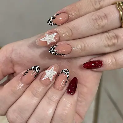 2026 INS Super Hot Wearable Nail Tips Cross-Border Luxurious Version Sunlight Glittering Long Press-On Nails Wholesale Ready-Made Rhinestone - 12
