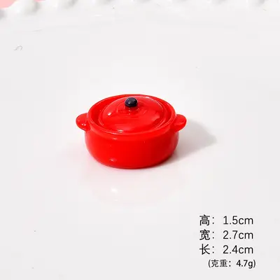 Simulated Retro Kitchen Utensils Set Resin Accessories Mini Kitchen DIY Dollhouse Pretend Play Toys Tabletop Decoration - 7
