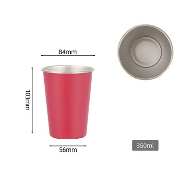 304 Stainless Steel Camping Cup for Coffee and Cold Drinks - 5