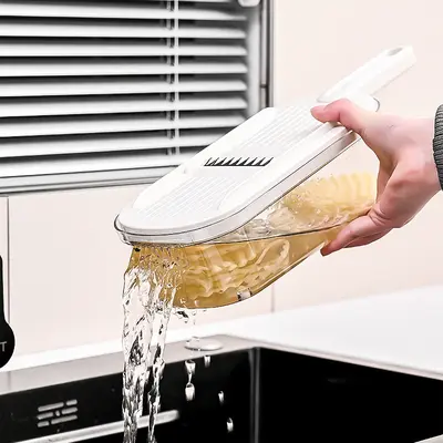 Multifunctional kitchen vegetable slicer, potato shredder, hand guard - 4
