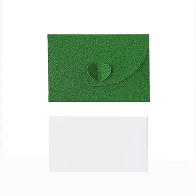 VIP Small Envelope Card Set 9.6 x 6.6 cm, Gold Glitter Invitation - 11