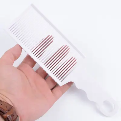 Flat-Head Curved Comb Hair Clipper, Long-Handle Gradient Comb - 7
