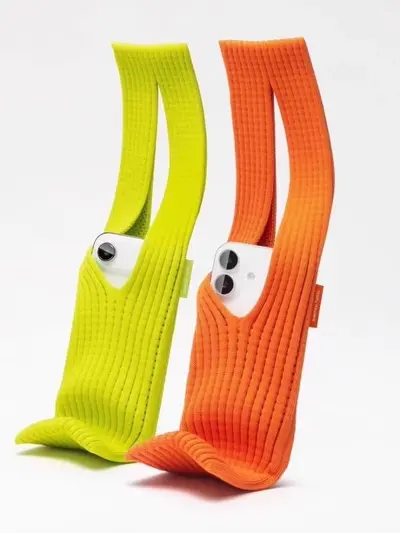 Official Apple Style Knitted Phone Bag New Fashion Autumn Winter Trendy Mini Niche Portable Single Shoulder Crossbody Phone Pouch