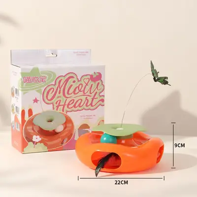 Electric Rotating Butterfly Cat Toy with Hole-Digging Machine - 7