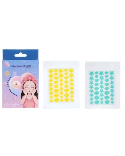 Hydrocolloid Acne Patch with Cartoon Star Design and Essential Oil - 13