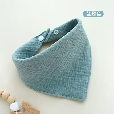 Plain Gauze Triangle Bib for Babies, Anti-Spit-Up - 13