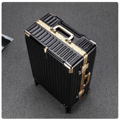 Women's and Men's Trolley Suitcase, Silent Wheels, Combination Lock, Carry-On Size - 1