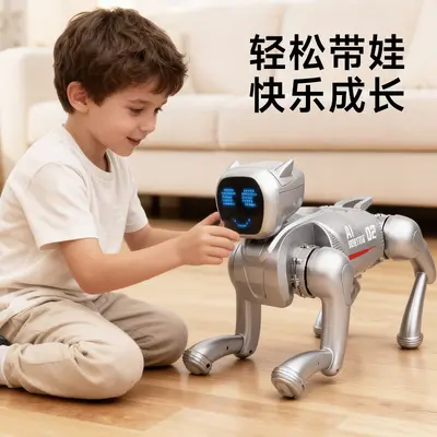 Kinder-KI-Roboterhund, ferngesteuerter Programmier-Lernroboter