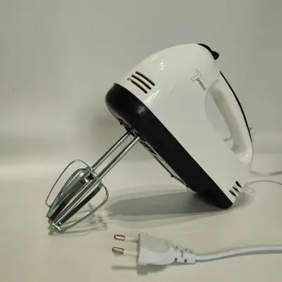 Elektrischer Handmixer mit Eierschneebesen, Mini-Teigknetmaschine und Sahneschläger