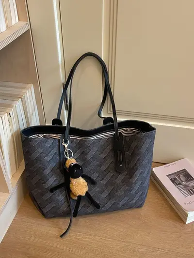 Women's Color-Block Single Shoulder Bag, Large Capacity, 2026 Style - 5