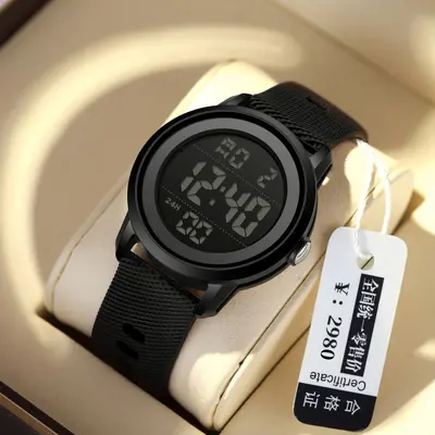Men's electronic sports watch, waterproof, drop-resistant, alarm - 2