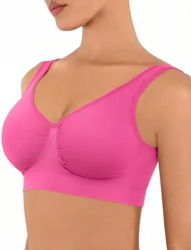 FeelinGirl Women's Wireless Seamless Full Coverage Everyday Bra - 7