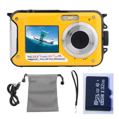 24MP Dual-Screen Waterproof HD Digital Camera, Model HD268 - 10