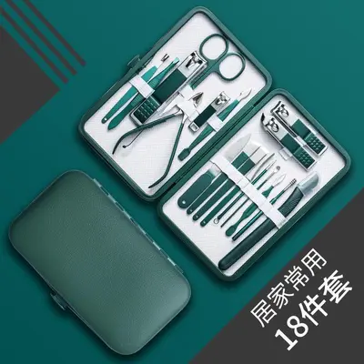 Multifunctional nail care set, stainless steel, gift box - 7