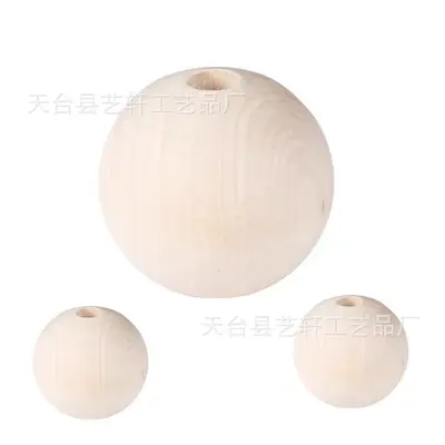 Natural Wooden Beads 6-50 mm, Handmade, DIY Jewellery Accessory