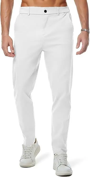Men's Plus Size Stretch Wrinkle-Resistant Golf and Business Trousers - 10