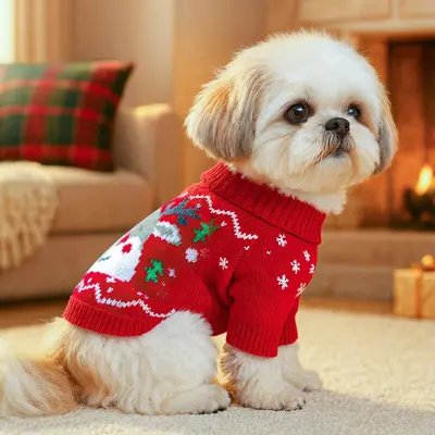 PETCIRCLE Noel Haustierkleidung Herbst- und Winterkleidung 2025 Katzen- und Hundekleidung Katzen-Halloween-Pullover-Kollektion