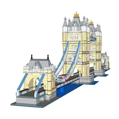Small Particle Building Blocks, MOC-12269 Bridge Model, Educational Toy
