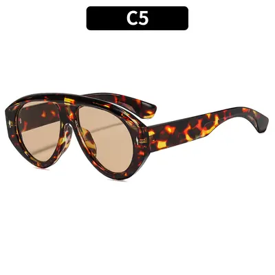 Oversize-Sonnenbrille im Punk-Stil mit Pfeildesign - 10