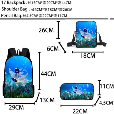 AstroBot Rucksack-Set aus drei Teilen mit Federmäppchen - 5