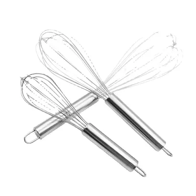 8, 10, 12 Zoll 6-8 Reihen manueller Edelstahl-Schneebesen manueller Eiermischer Küchen-Kochgeräte - 6