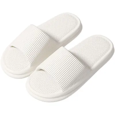 Summer Slippers for Men and Women, Indoor and Bathroom, EVA Sole