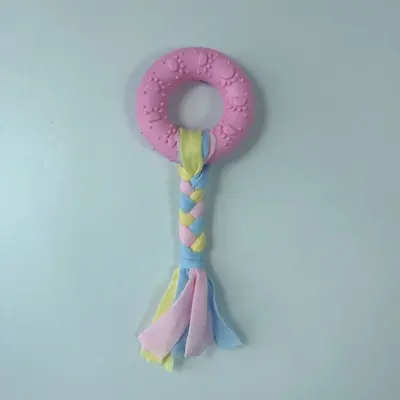 TPR Donut Chew Toy for Dogs, Teething and Dental Cleaning - 6