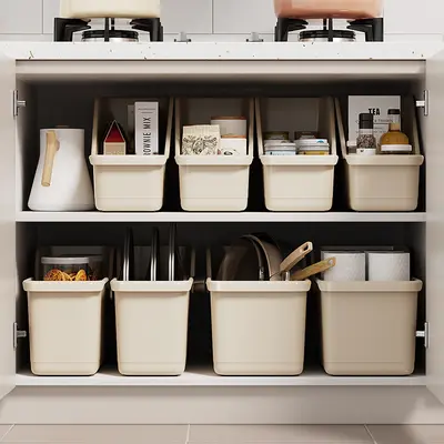 Kitchen Cabinet Storage Box with Drawers