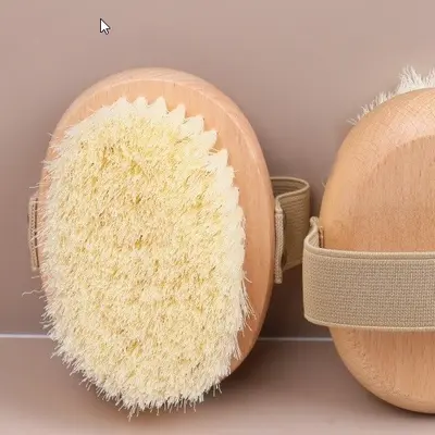 Körperbürste aus Schweineborsten mit langem Bambusgriff - 11