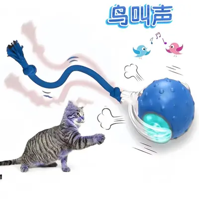 Pet Collar Laser Pointer Cat Teaser Ball Cat Wand Self-Playing Stress Relief Pet Toy Pet Supplies Cat Toy - 13