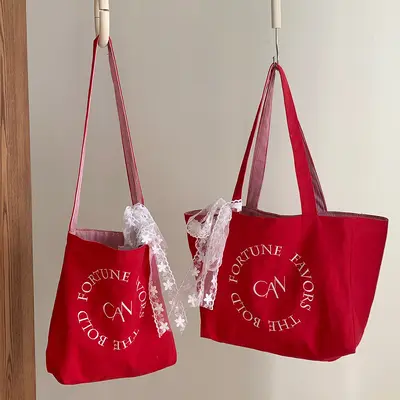 Büyük Hacimli Harf Nakışlı Tote Çanta Günlük Kullanım Omuz Çantası