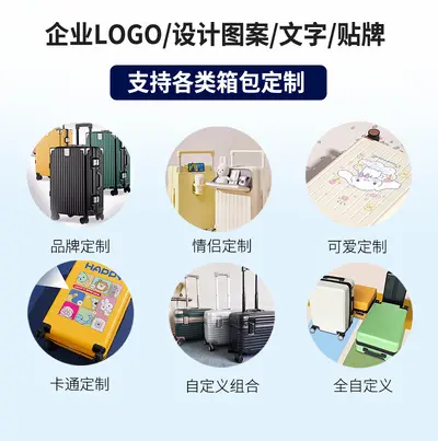 Foldable Trolley Suitcase with Spinner Wheels and Combination Lock - 4
