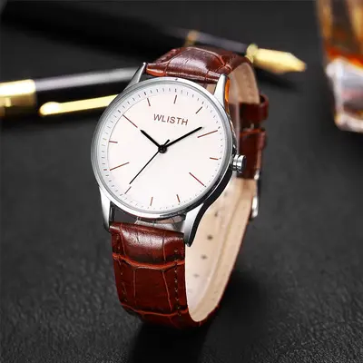 WLISTH men's quartz watch, large numerals, waterproof - 10
