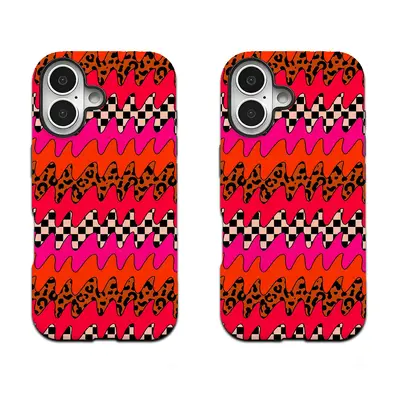 iPhone 17 Pro case, leopard print, punk style, 2-in-1, magnetic
