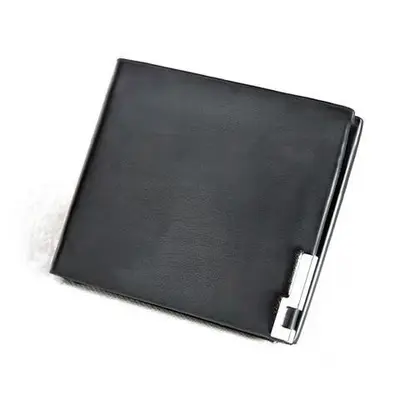 Men's Short Leather Wallet with Coin Pocket, Casual Small Clutch - 4
