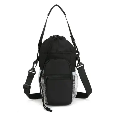 Schultertasche und Tragegriff für Wasserflasche, großvolumige Isolierbecher-Schutzhülle, Aufbewahrungstasche mit integriertem Smartphone-Fach für Outdoor-Radfahren und Spaziergänge - 12