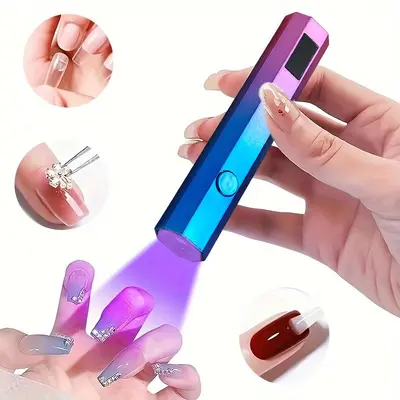 Tragbare Nagellampe LED-Licht mit Halterung, tragbare Nageltrocknungslampe, UV-Lichthärtungslampe für Nagelkunst - 7