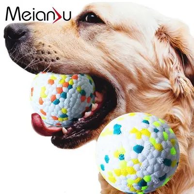 High-Bounce Lightweight Popcorn Ball, Bite-Resistant Dog Toy - 1